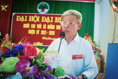 3. Ông Nguyễn Xuân Long - Chủ tịch Hội NCT xã Hoằng Kim khai mạc đại hội.jpg