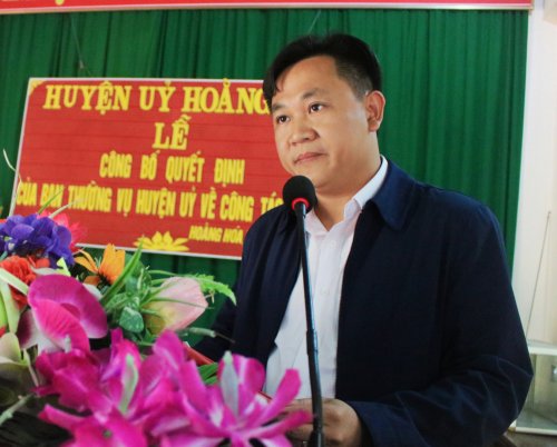 6. Đồng chí Lê Quang Thành - Phó Bí thư Đảng ủy xã Hoằng Kim, nhiệm kỳ 2020 - 2025 phát biểu nhận nhiệm vụ..jpg