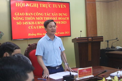 2. Đồng chí Lê Thanh Hải - Phó Bí thư Huyện ủy - Chủ tịch UBND huyện kết luận hội nghị.jpg