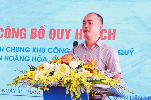 3. Đồng chí Vũ Thanh Bình  Phó Giám đốc Sở Xây dựng tỉnh công bố Quyết định..jpg